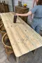 Grande table ancienne en bois brut – début XXe
