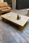 Ancienne table basse en sapin Début XXème 