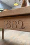 Ancienne table d’office en chêne – 1882