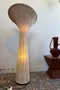 Lampe sculpture vintage en soie
