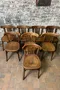 Série de huit chaises bistrot