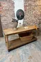 Ancienne table de drapier en chêne