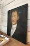 Ancien portrait de jockey sur toile Début XXème 