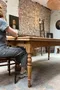 Grande table à l’italienne en merisier – début XXe