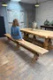 Grand banc en chêne