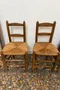 Série de 4 chaises paillées
