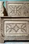 Banc coffre gothique en chêne XIXème 