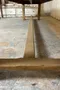 Grande table de ferme en chêne massif - Années 50