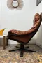 Fauteuil cuir scandinave 