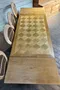Table des années 50 en chêne – Plateau parquet Versailles