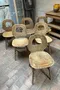 Lot de 6 chaises de bistrot Baumann Années 60