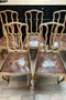 Ensemble de chaises et fauteuils de style Louis XV  Années 60
