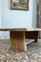 Table basse brutaliste en chêne – Années 50
