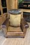 Fauteuil club en cuir Années 50