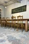 Grande table de ferme en chêne massif - Années 50