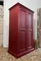 Ancienne armoire d’atelier bordeaux