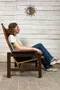 Fauteuil vintage scandinave en palissandre – Années 60