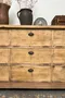 Ancien meuble d’atelier à clapets en chêne – Années 50