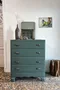 Commode vintage anglaise avec miroir – Années 50