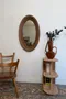 Ancien miroir ovale Louis-Philippe