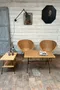 Salon de jardin en rotin Années 50
