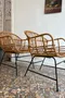 Paire de fauteuils en rotin – Années 50
