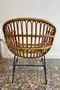 Paire de fauteuils en rotin – Années 50