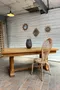 Table des années 50 en chêne – Plateau parquet Versailles