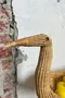 Rare corbeille à fruits en osier - Années 60