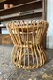 Tabouret en rotin vintage Années 50