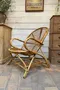 Fauteuil rotin vintage Années 60