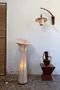 Lampe sculpture vintage en soie