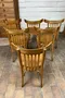Série de 6 chaises bistrot Thonet en bois blond