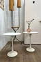 Paire de tables d’appoint design de type Saarinen