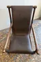 Fauteuil en bambou et cuir tressé – années 70