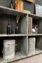 Étagère d’épicerie en bois Années 60