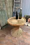 Table d’appoint en rotin vintage 1960