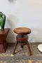 Tabouret d’atelier à vis en hêtre – début XXe siècle