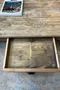 Ancienne table basse en chêne brut