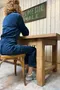 Grande table de ferme en chêne massif - Années 50