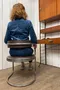 Fauteuil vintage en skaï marron - Années 70