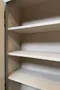 Meuble d’atelier en sapin patiné gris bleuté