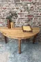 Table ronde transformable en paire de consoles