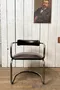 Fauteuil vintage en skaï marron - Années 70