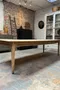 Grande table en chêne et en peuplier - fin XIXe siècle