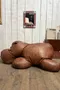 Pouf hippopotame en cuir – Années 50