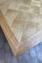 Table des années 50 en chêne – Plateau parquet Versailles