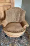 Paire de fauteuils crapauds de style Napoléon III Début XXème 