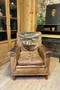 Fauteuil club en cuir Années 50