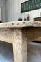 Grande table ancienne en frêne – XIXe siècle